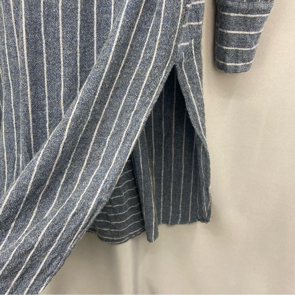 Anthropologie Akemi + Kin Strada Oversized Striped Longline  Popover Tunic Top - Picture 6 of 9